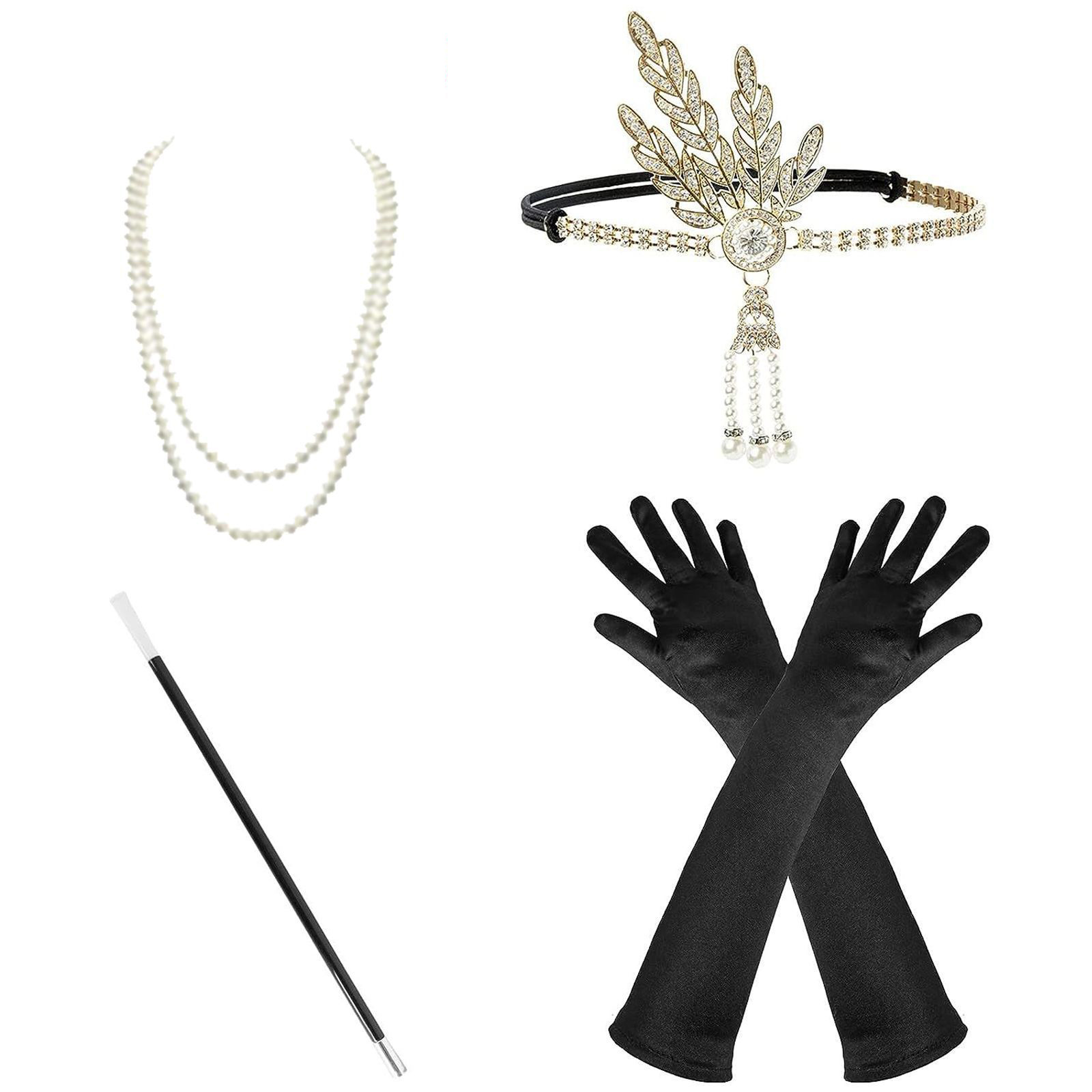 Women'S Accessories In The 1920S - 1920s Flapper Accessories Set for Women,