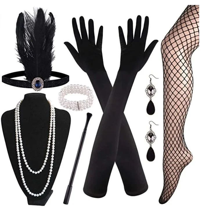 Women'S Accessories In The 1920S - 1920s Retro Gatsby Makeup Ball Accessories