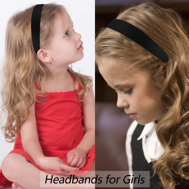 Women'S Work Accessories - Black Satin Padded Headband for Women,