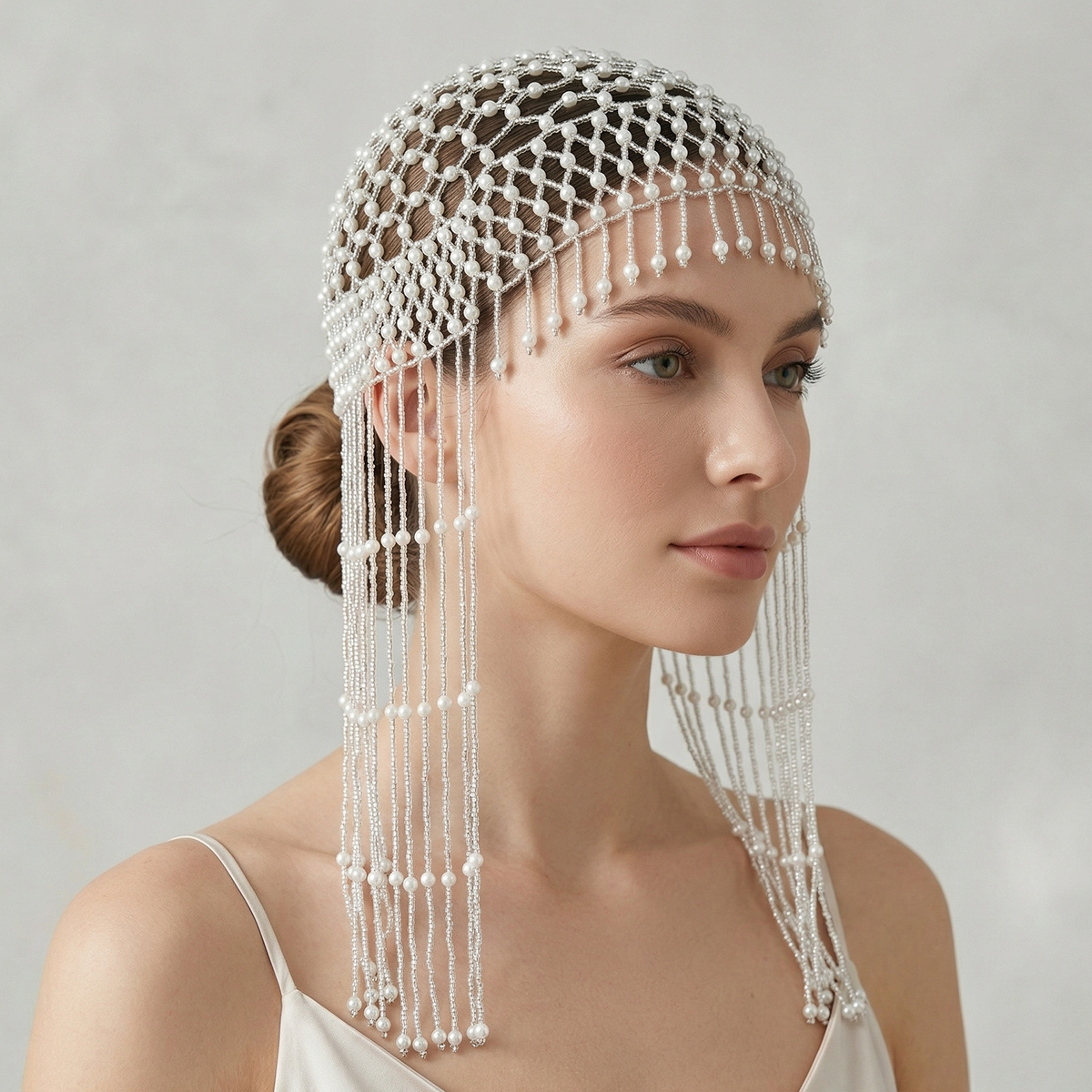 Luxury Pearls Beaded Headwrap  - Women Accessories Aesthetic review and price