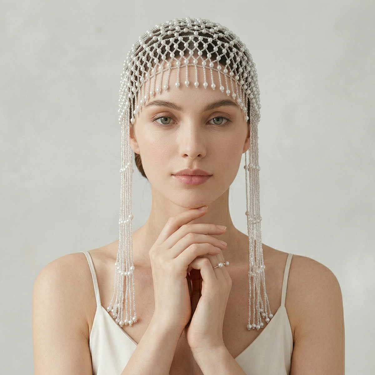Luxury Pearls Beaded Headwrap  - Women Accessories Aesthetic review and price