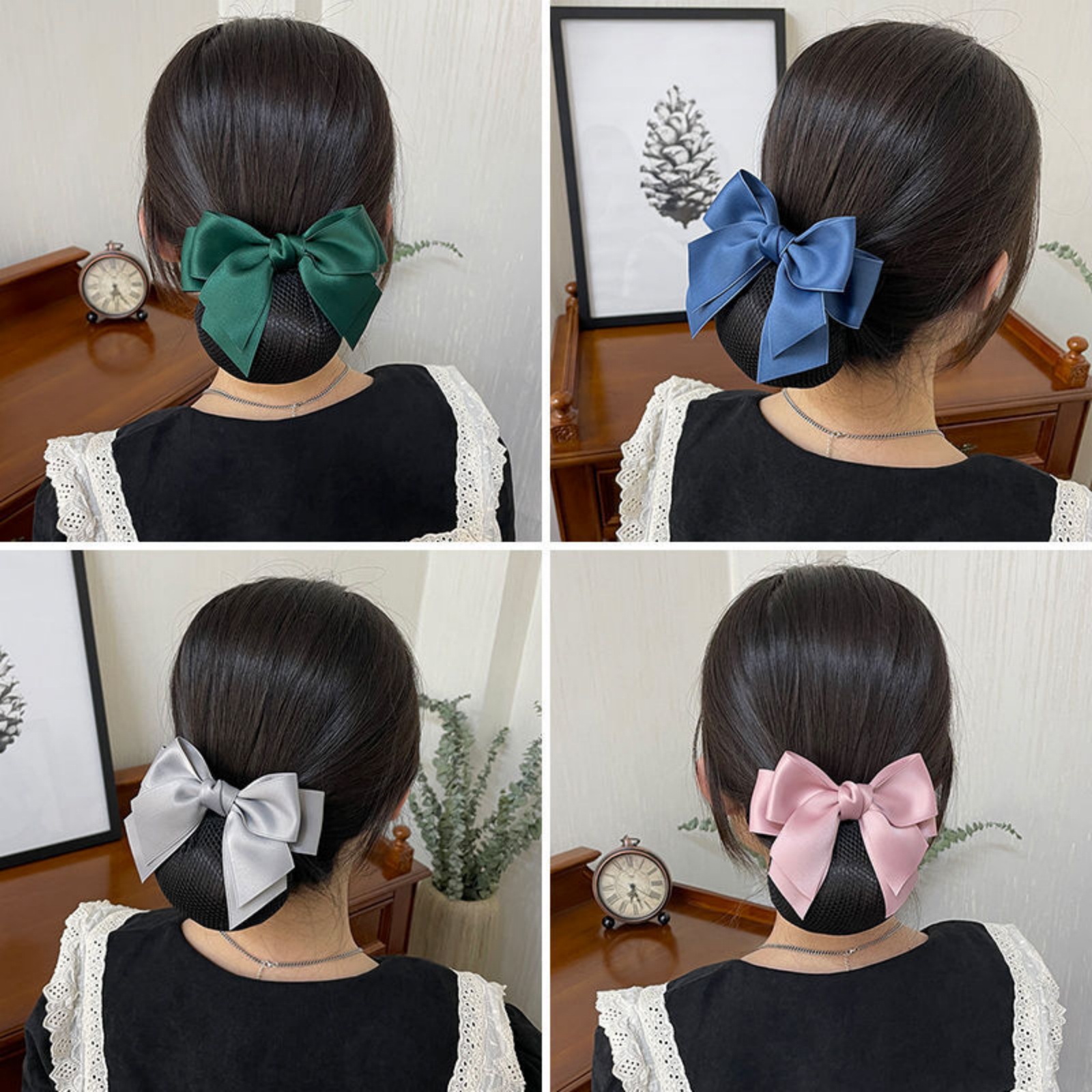 1PC Elegant Bow Hair Net for P - Women'S Work Accessories review and price
