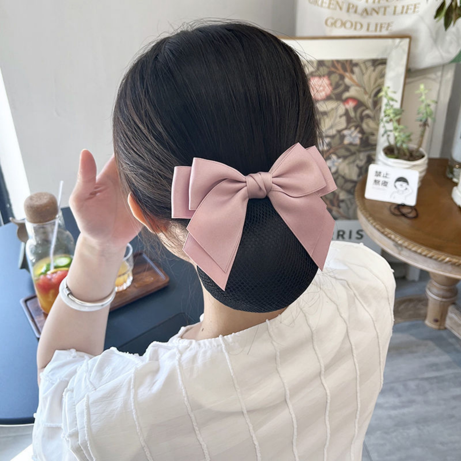 1PC Elegant Bow Hair Net for P - Women'S Work Accessories review and price