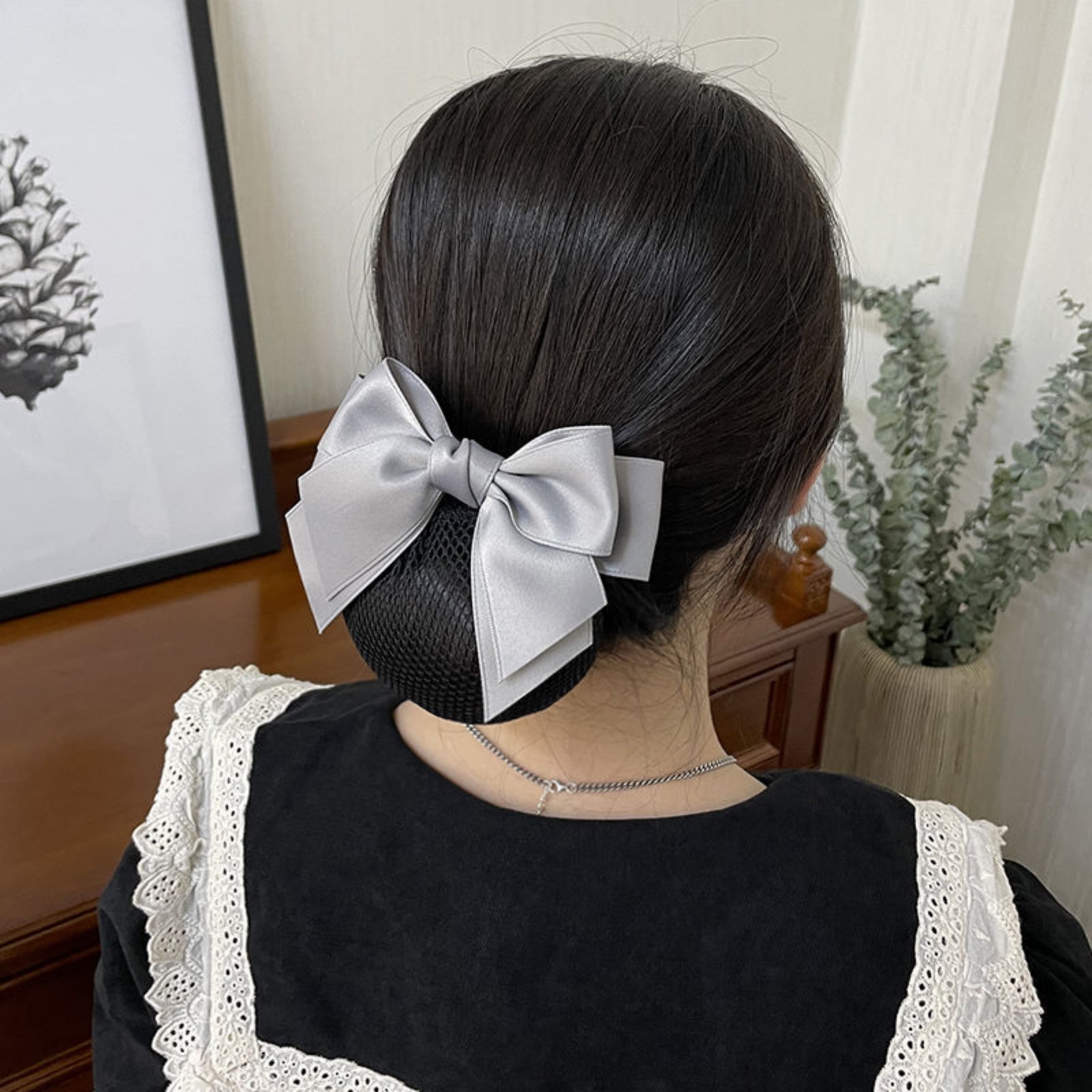 1PC Elegant Bow Hair Net for P - Women'S Work Accessories review and price