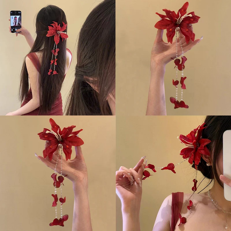 Hot Sale Flower Duckbill Clip  - Women Accessories Sale review and price
