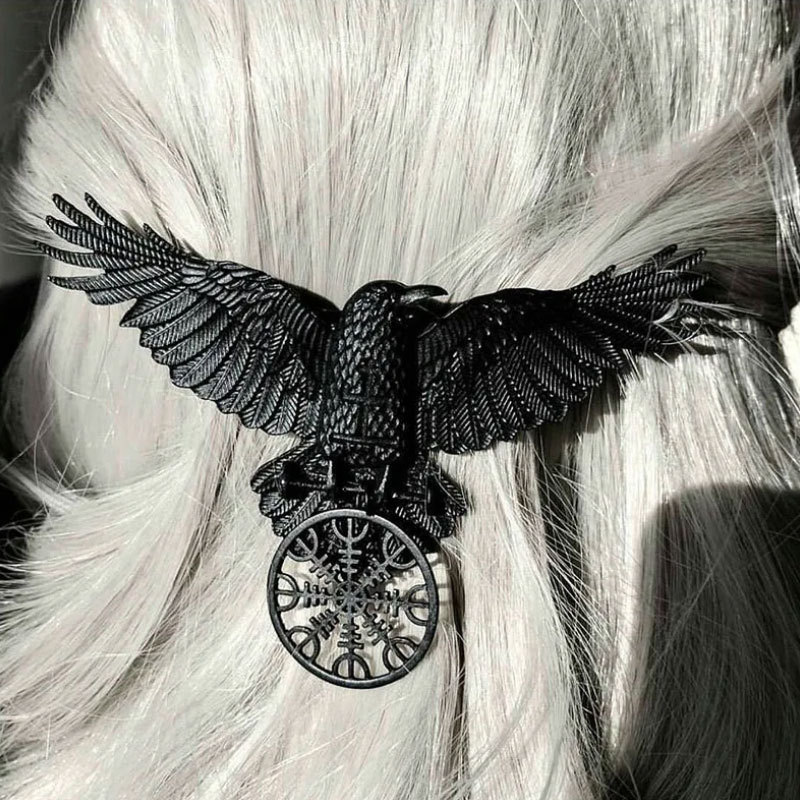 Gothic Crow Hairclip Vintage A - Women'S Viking Accessories review and price
