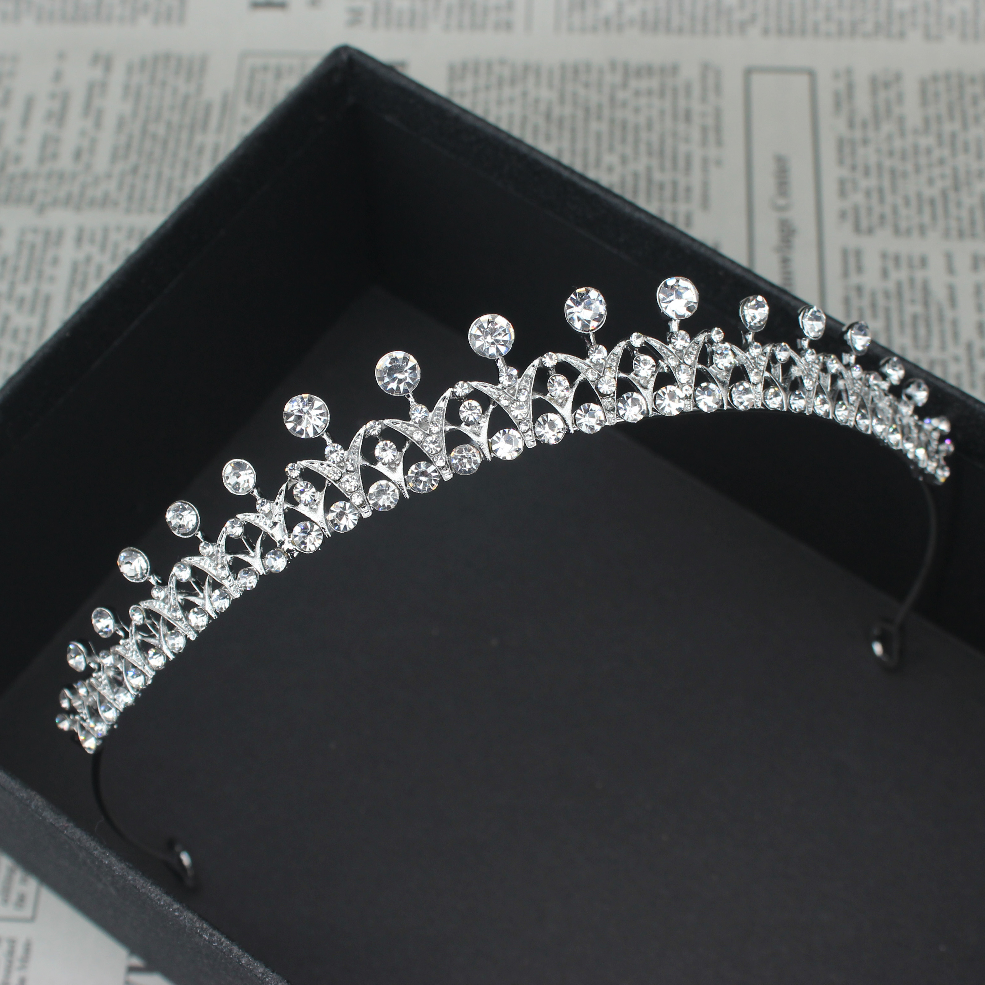 Crystal Wedding Bridal Tiara H - Women Accessories Aesthetic review and price