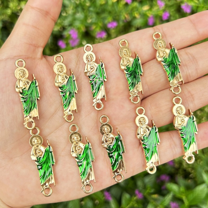 10PCS Green Saint Jude Bracele - Women Juda Accessories review and price