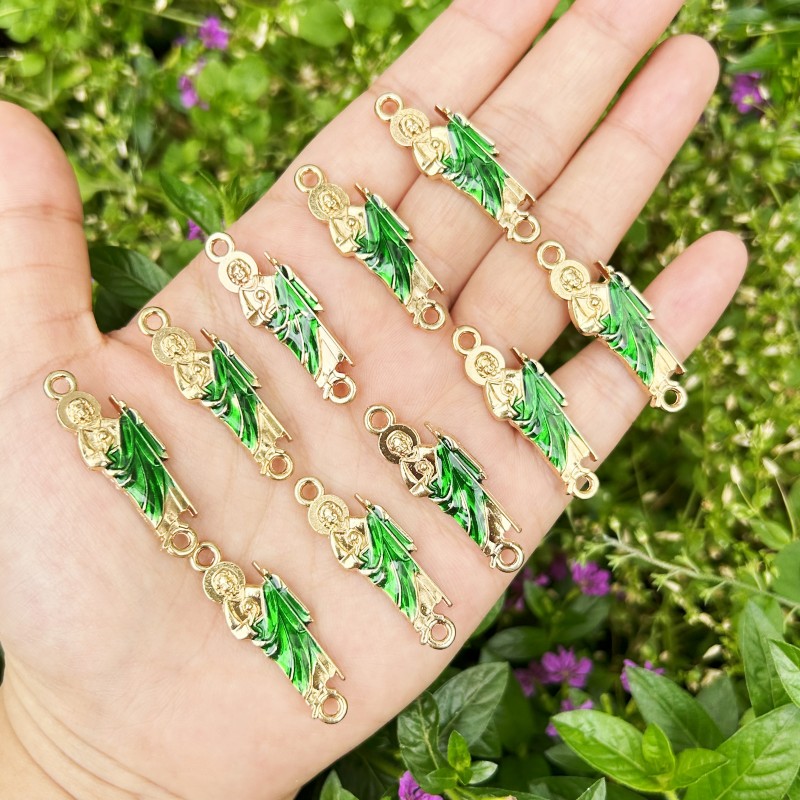 10PCS Green Saint Jude Bracele - Women Juda Accessories review and price