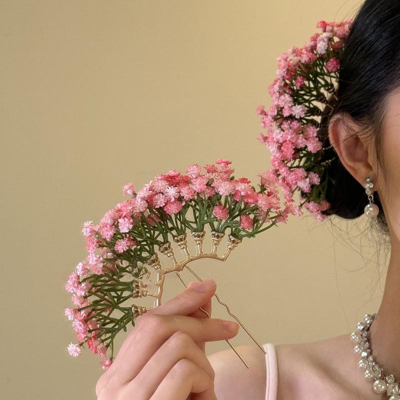 Artificial Flower Bridal Weddi - Women Accessories Aesthetic review and price