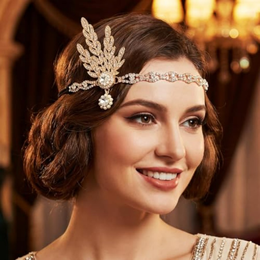 1920s Flapper Headpiece Rhines - Women'S Accessories In The 1920S review and price