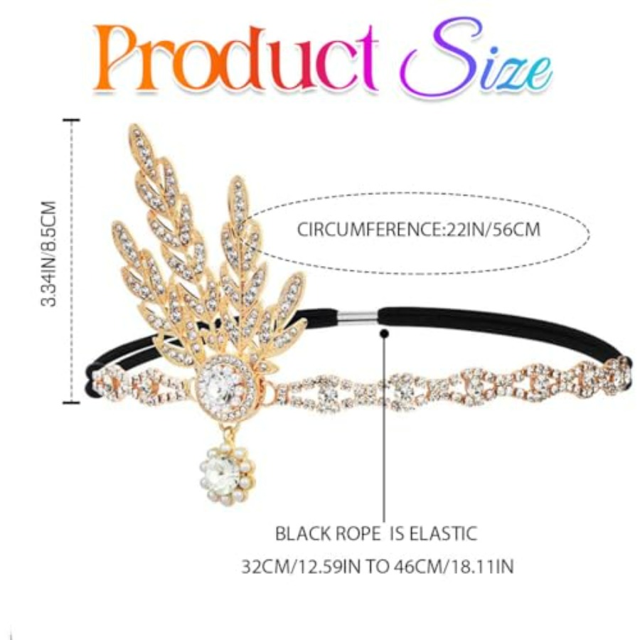 1920s Flapper Headpiece Rhines - Women'S Accessories In The 1920S review and price