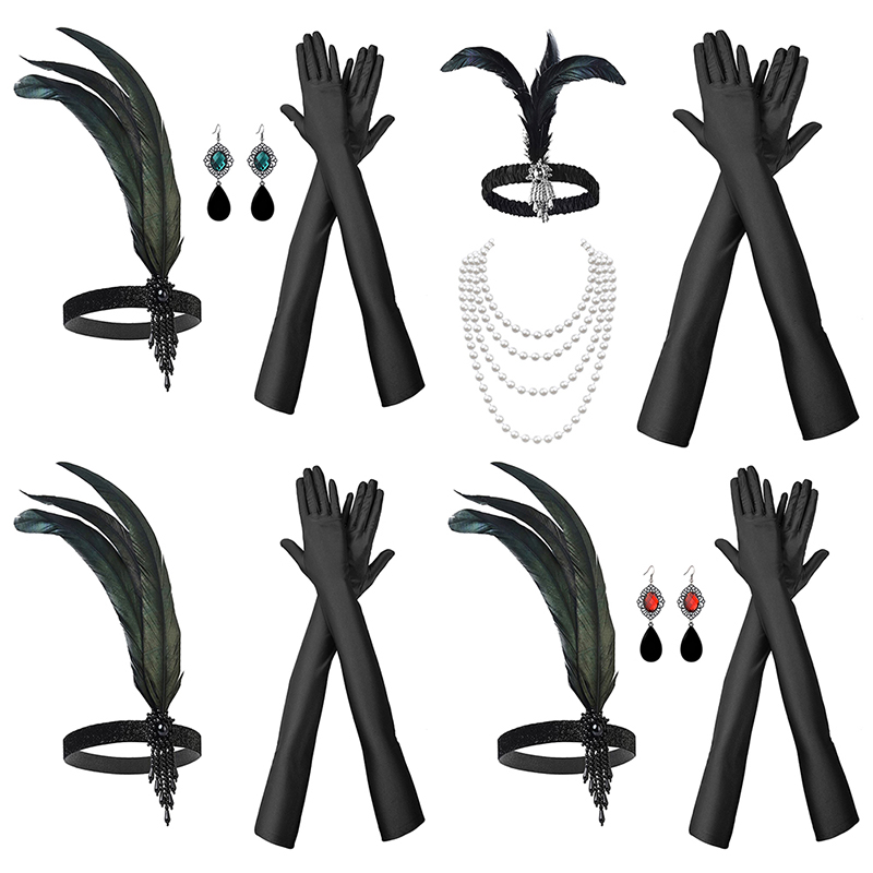 Women 1920s Flapper Feather He - Women'S Accessories In The 1920S review and price