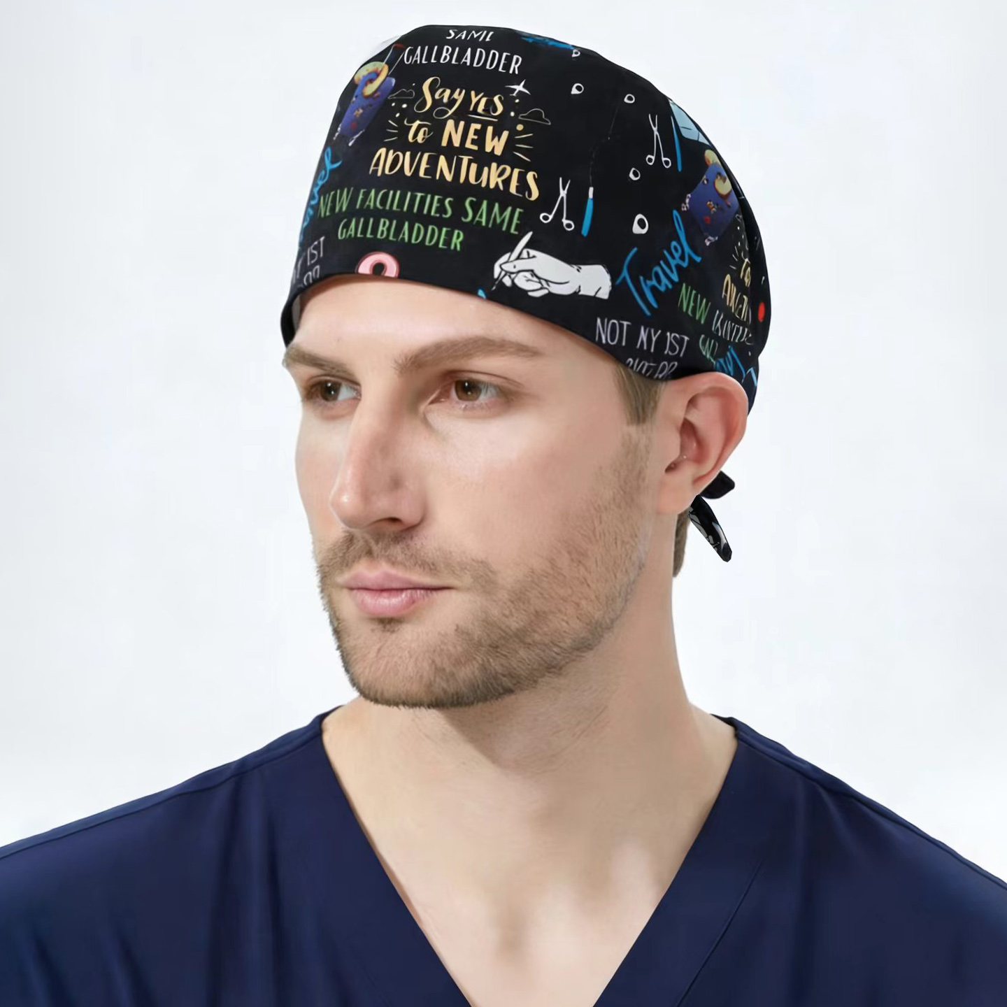 Cartoon Printing Surgical Caps - Women'S Work Accessories review and price