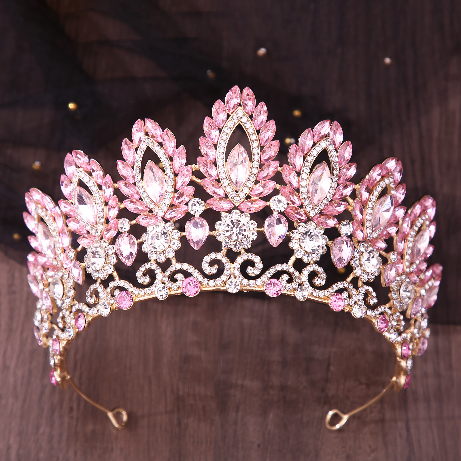 Royal Queen Pageant Crown Big  - Women Jewelry Accessories For Black Dress review and price