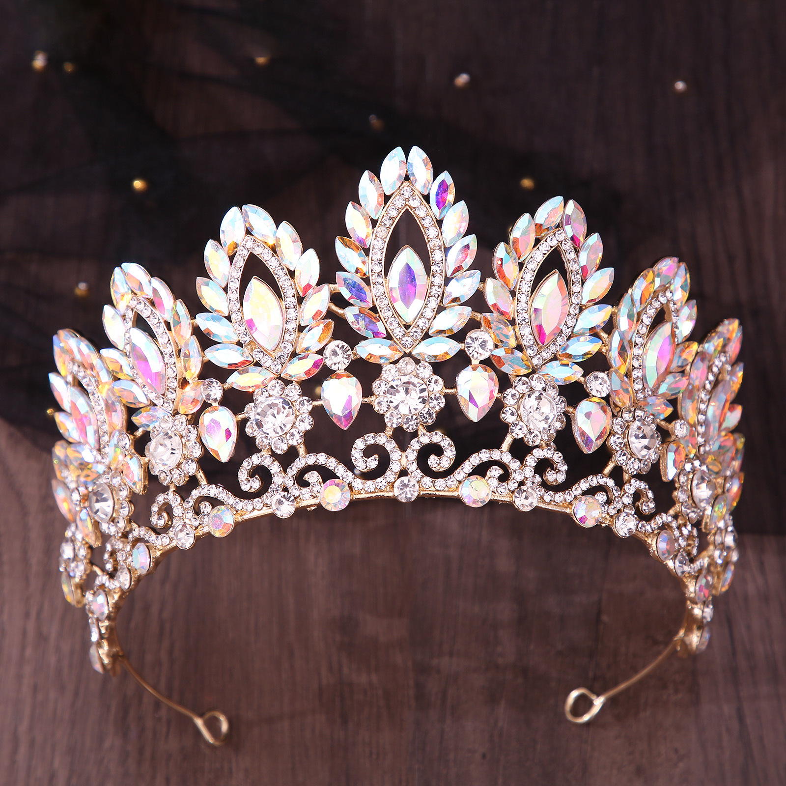 Royal Queen Pageant Crown Big  - Women Jewelry Accessories For Black Dress review and price
