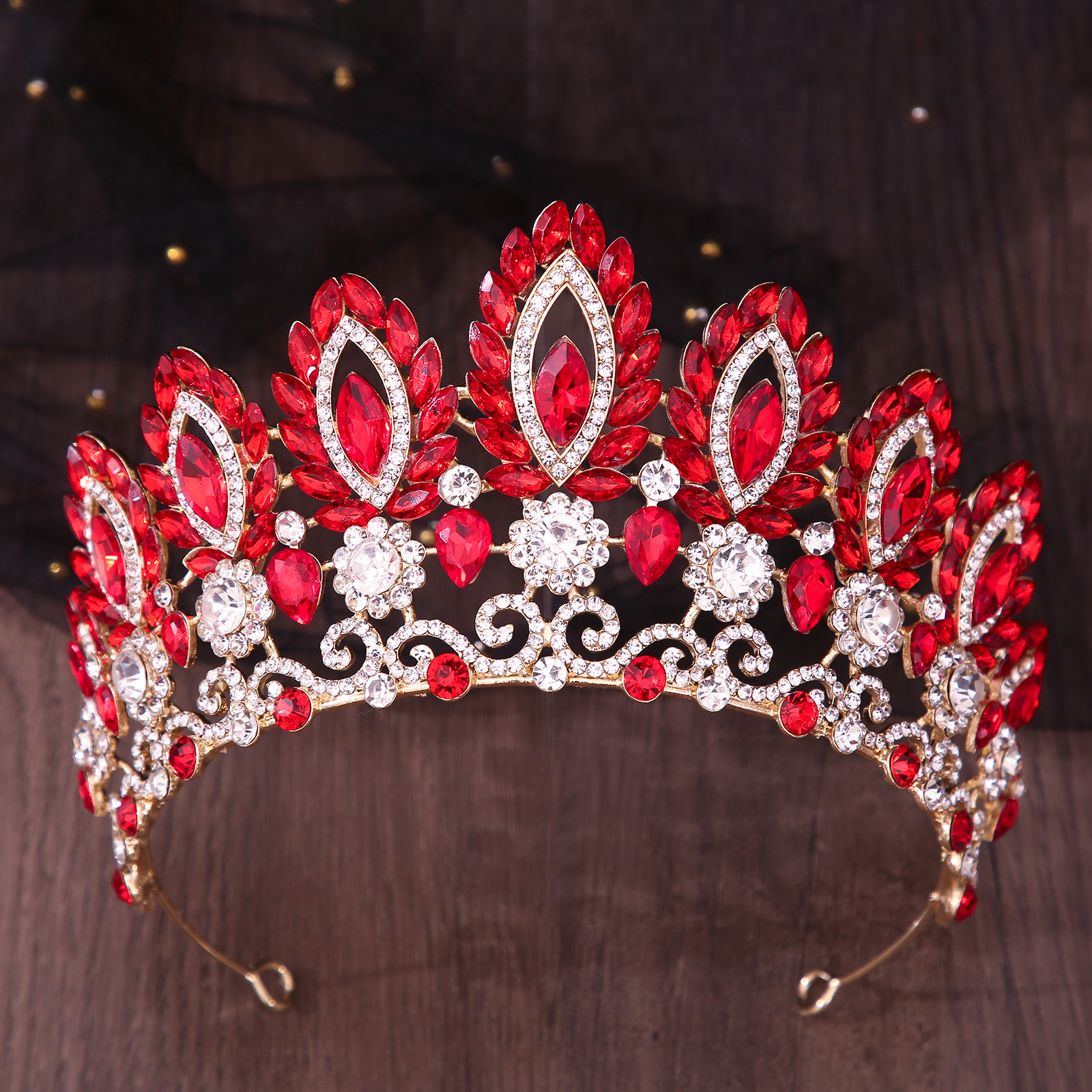 Royal Queen Pageant Crown Big  - Women Jewelry Accessories For Black Dress review and price