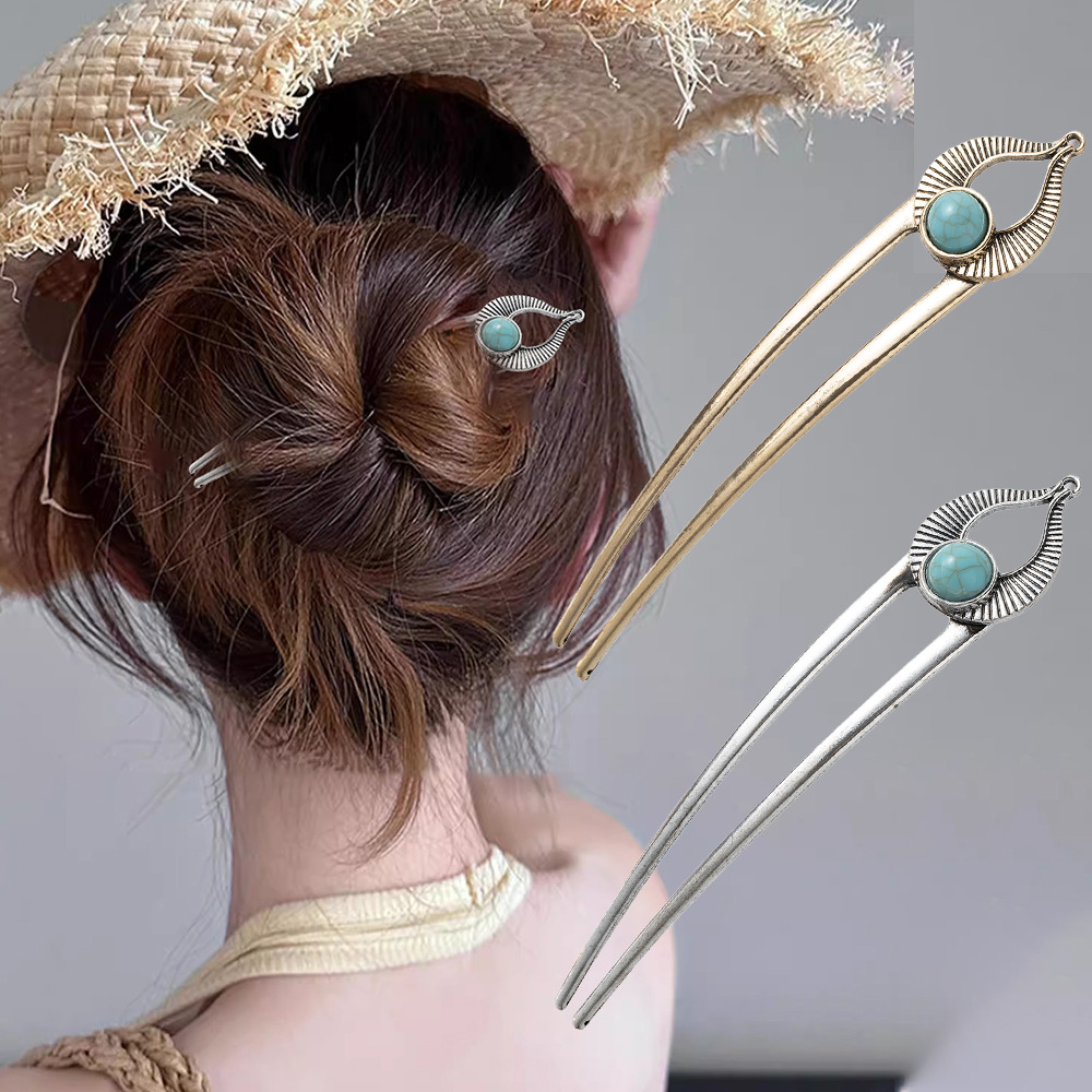 Egypt Turquoise U Shape Hair F - Women Accessories Aesthetic review and price