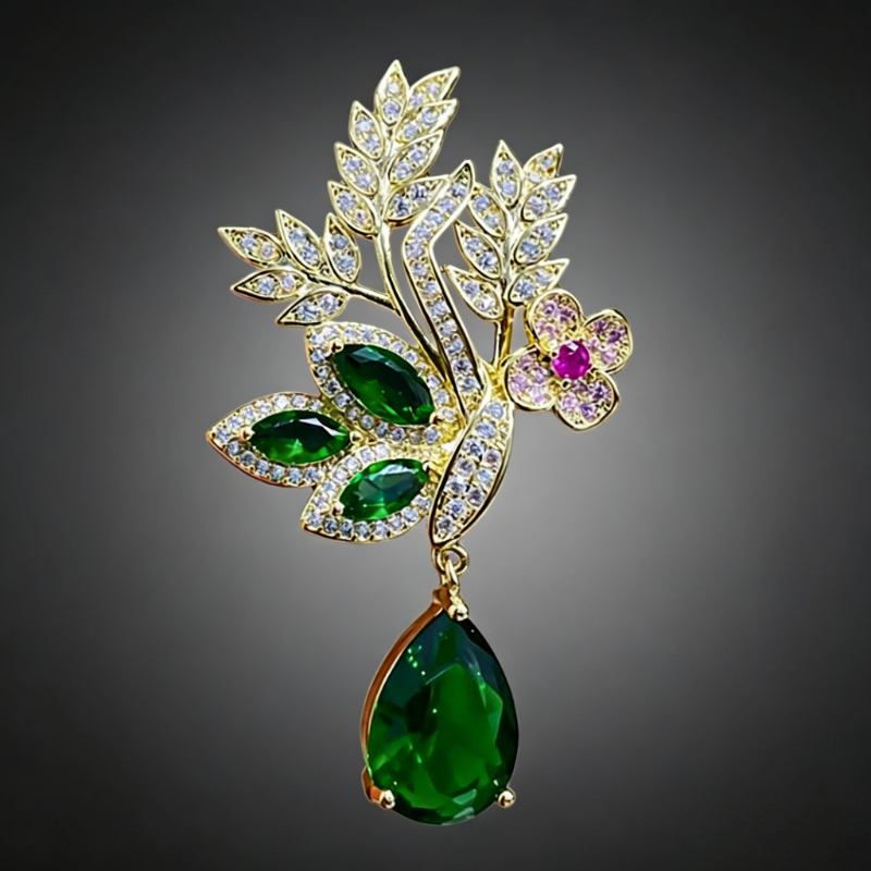 Fashion Green Yellow Leaves Fl - Women Accessories Bouquet review and price