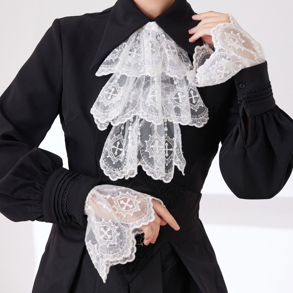 Victorian Style Lace Jabot Col - Women'S Victorian Accessories review and price