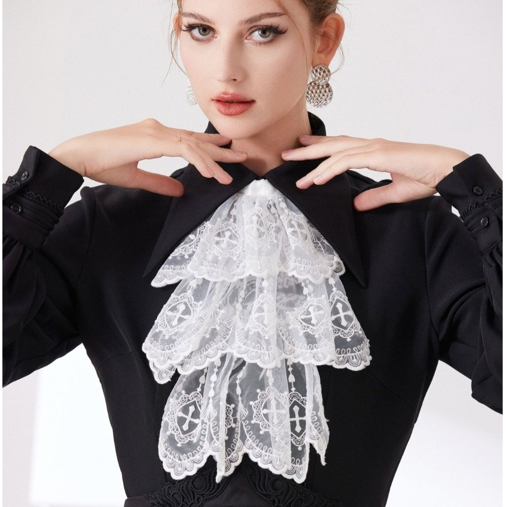 Victorian Style Lace Jabot Col - Women'S Victorian Accessories review and price